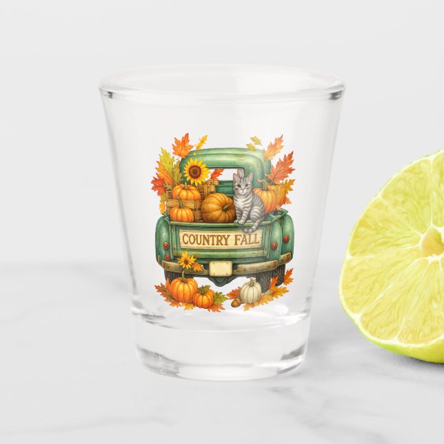 Shot glass- Drinkware to match cornhole game. Shot Glass (Front)