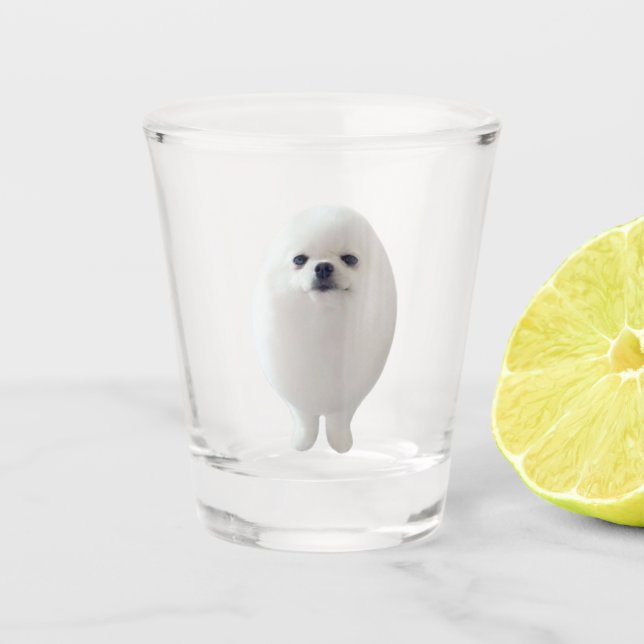 Shot Glass Egg Dog Meme (Front)