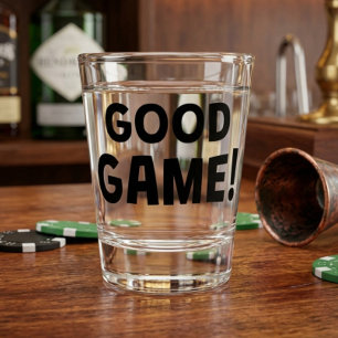 Shot Glass Good Game Funny Sports Bar Gift