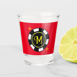 Shot glass - Poker Personalized (add initial)