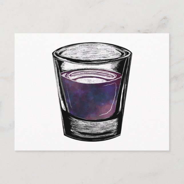 shot glass postcard (Front)