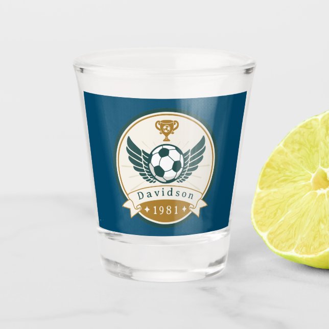 Shot Glass - Soccer - Personalized - Add Name (Front)