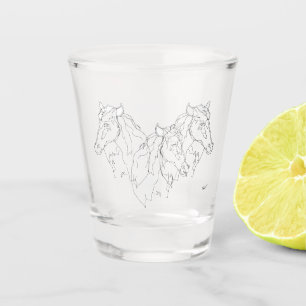 Shot glass : STALLIONS 
