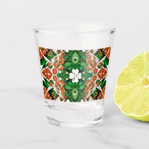 Shot glass with Irish Colours