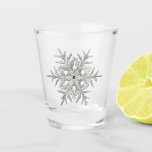 Shot Glass with Real Snowflake Image<br><div class="desc">Shot Glass with Real Snowflake Image</div>