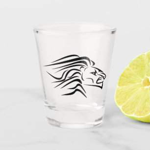 Shot Glass with Running Lion