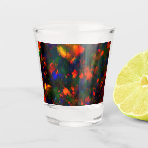 Shot Glasses - Black Rainbow Opal