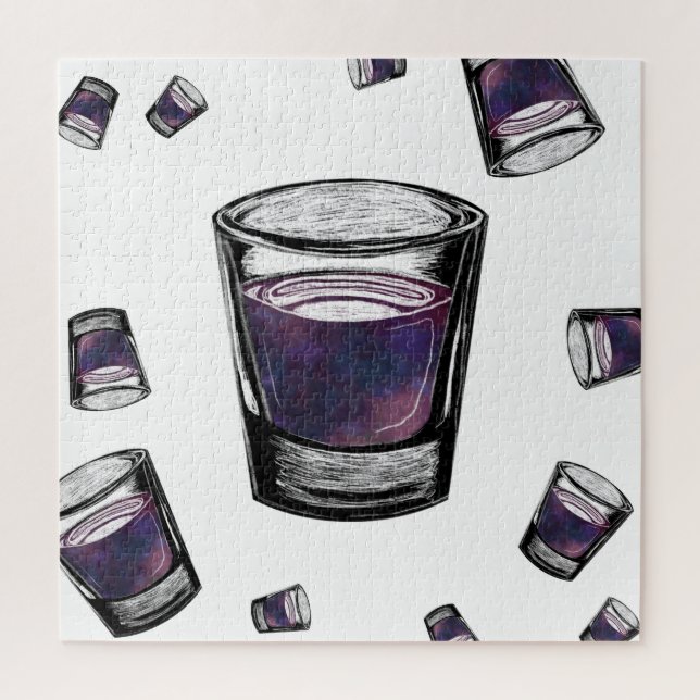 shot glasses jigsaw puzzle (Vertical)