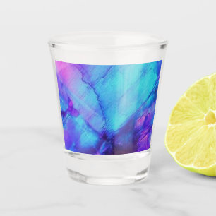 Shot Glasses - Pink & Blue Opal