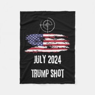 Shot July 2024 Usa America  Fleece Blanket