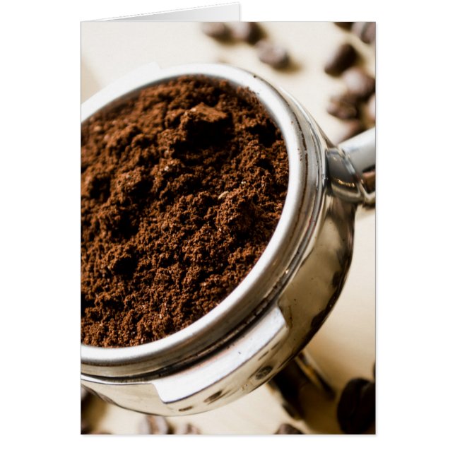 Shot of Espresso Ready to Brew for Cappuccino (Front)