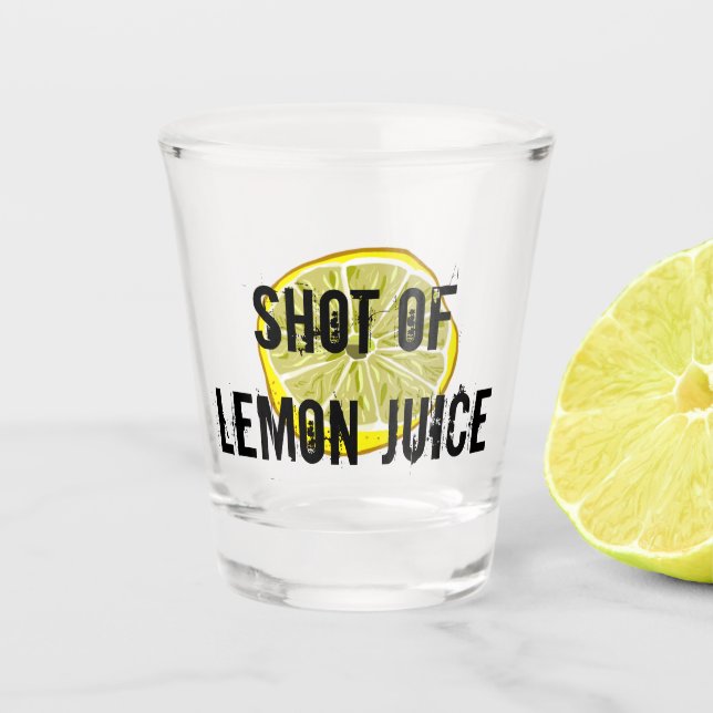 Shot of Lemon Juice Glass (Front)