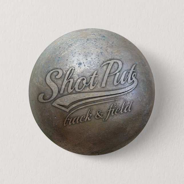 shot put implement 2 inch round button (Front)