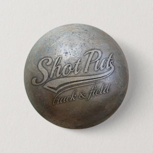 shot put implement 2 inch round button