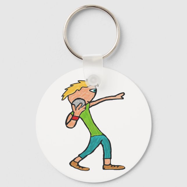 Shot Put Keychain (Front)