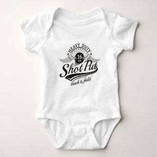 shot put wings baby bodysuit