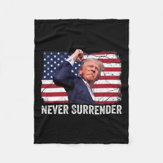 Shot Shirt 2024 Rally - Never Surrender 1  Fleece Blanket