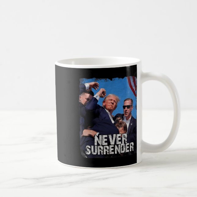Shot Shirt 2024 Rally - Never Surrender  Coffee Mug (Right)