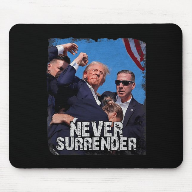 Shot Shirt 2024 Rally - Never Surrender  Mouse Pad (Front)