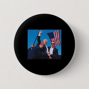 Shot Shirt Trump Shooting Shirt Trump 2024 2 Inch Round Button