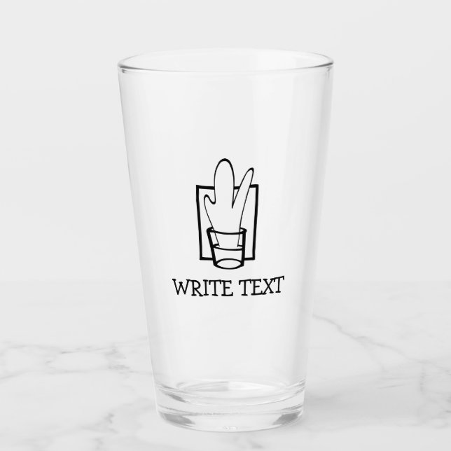 Shot Splash Glass Tumbler (Front)