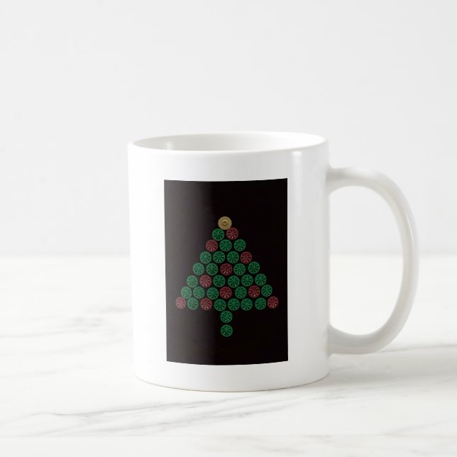 Shotgun Shell Christmas Tree Coffee Mug (Right)