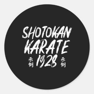Shotokan Karate 1928 Martial Arts Legacy Classic Round Sticker