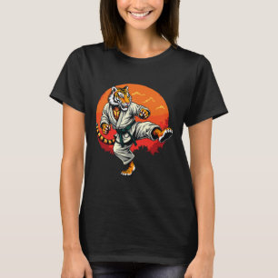 Shotokan Karate Fighter Martial Arts Tiger Funny K T-Shirt