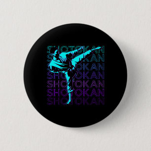 Shotokan Karate Japanese Martial Arts Retro 2 Inch Round Button