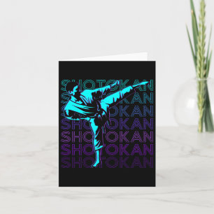 Shotokan Karate Japanese Martial Arts Retro Card