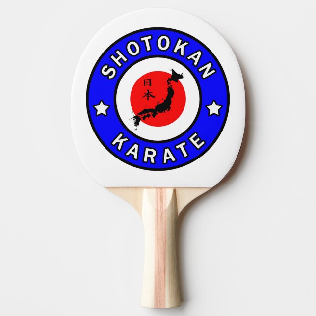 Shotokan Karate Ping Pong Paddle (Front)