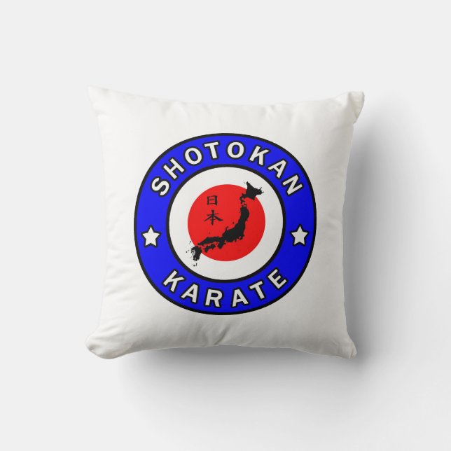 Shotokan Karate Throw Pillow (Front)