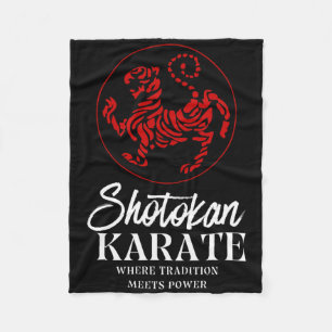 Shotokan Karate Where Tradition Meets Power  Fleece Blanket