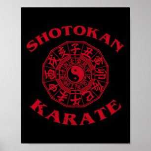 Shotokan Karate Zodiac Circle  Poster