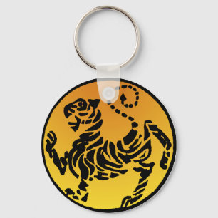 Shotokan Tiger - Gold Keychain