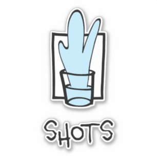 Shots Custom-Cut Vinyl Sticker