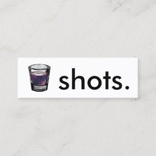 shots. loyalty punch card