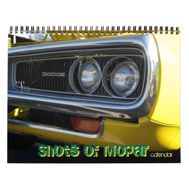 Shots of Mopar Calendar by WIZARD Photography (Cover)