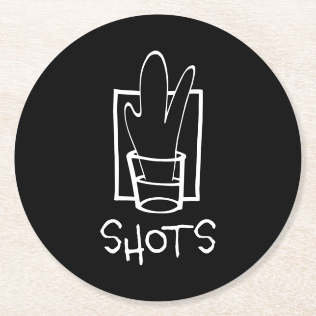 Shots - Paper Coasters (Front)