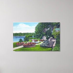Shotwell Memorial Park and Lake View Canvas Print