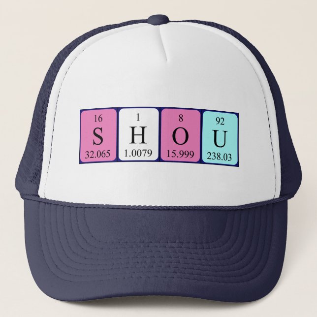Shou periodic table name hat (Front)