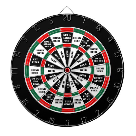 Should I have a beer decision maker Dartboard Zazzle.ca