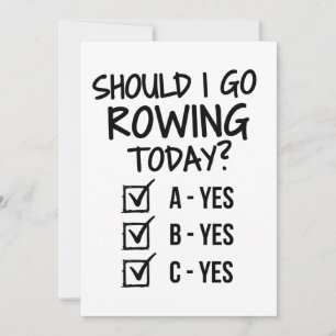 Should I play rowing today? Card