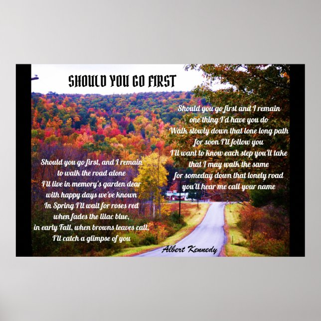 SHOULD YOU GO FIRST poster (Front)