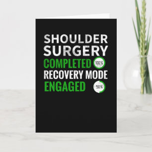 Shoulder Surgery Recovery   Shoulder Replacement Card