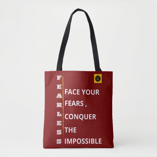 Shoulder Tote Bag - Fearless Vibe (Front)
