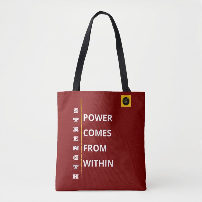 Shoulder Tote Bag - Strength Vibe (Front)