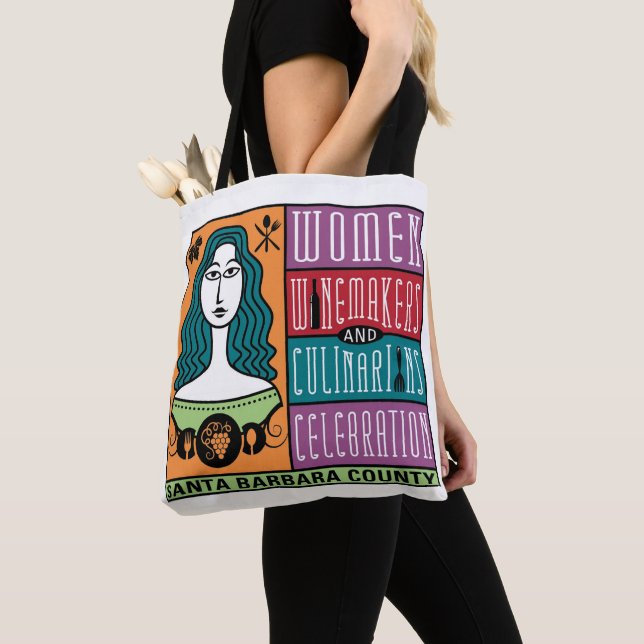 Shoulder Tote - WWCC of Santa Barbara County Bag (Close Up)