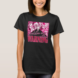 Should've Come With A Warning Cow Hide Bull Skull T-Shirt