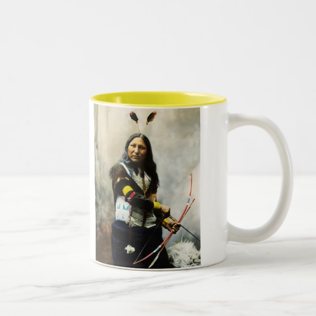 'Shout At' Indian Two-Tone Coffee Mug (Right)